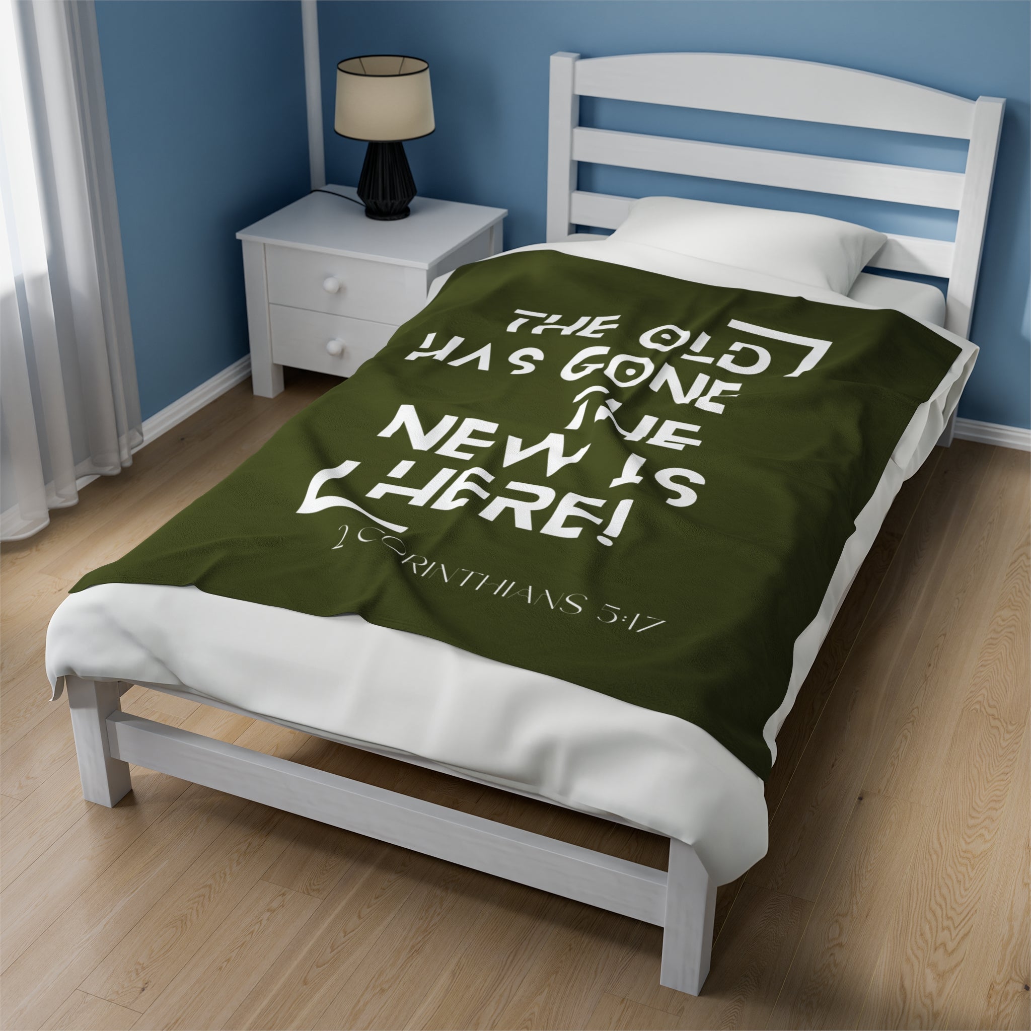 2 CORINTHIANS 5:17 Velveteen Plush Blanket