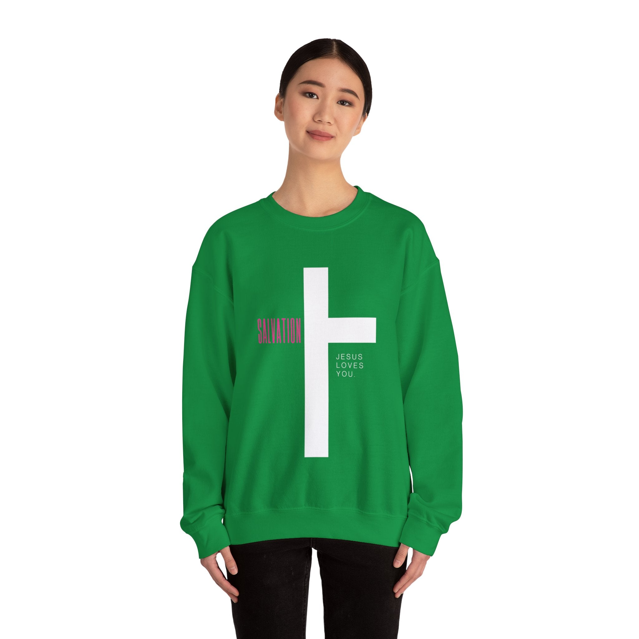 Jesus Loves You Unisex Heavy Blend™ Crewneck Sweatshirt