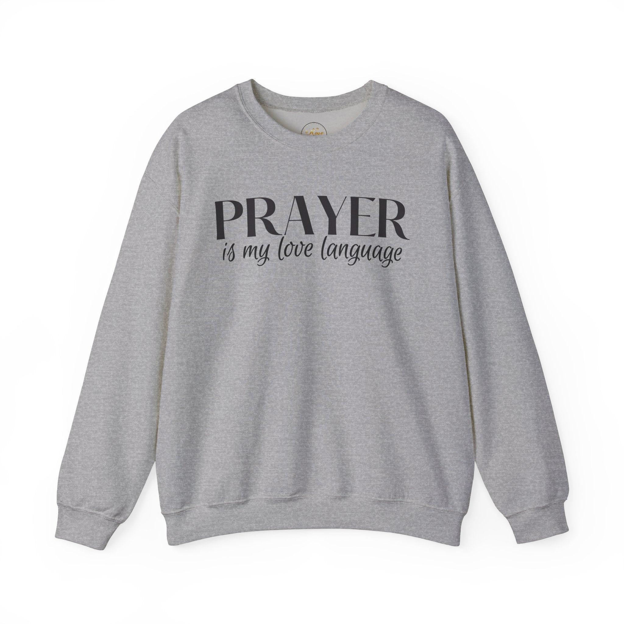 Prayer is my love language Unisex Heavy Blend™ Crewneck Sweatshirt